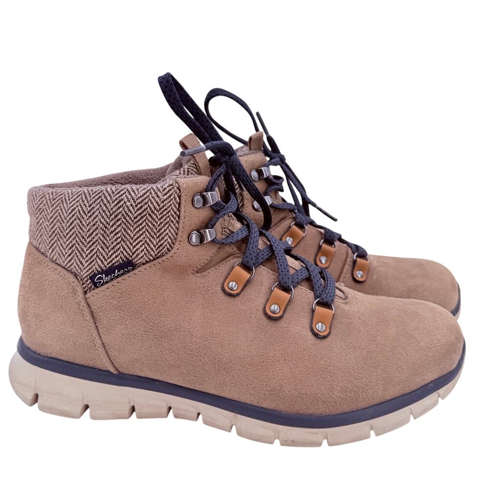 Skechers Women's Synergy Mountain Dreamer Lace Up Boots Shoes Size 10